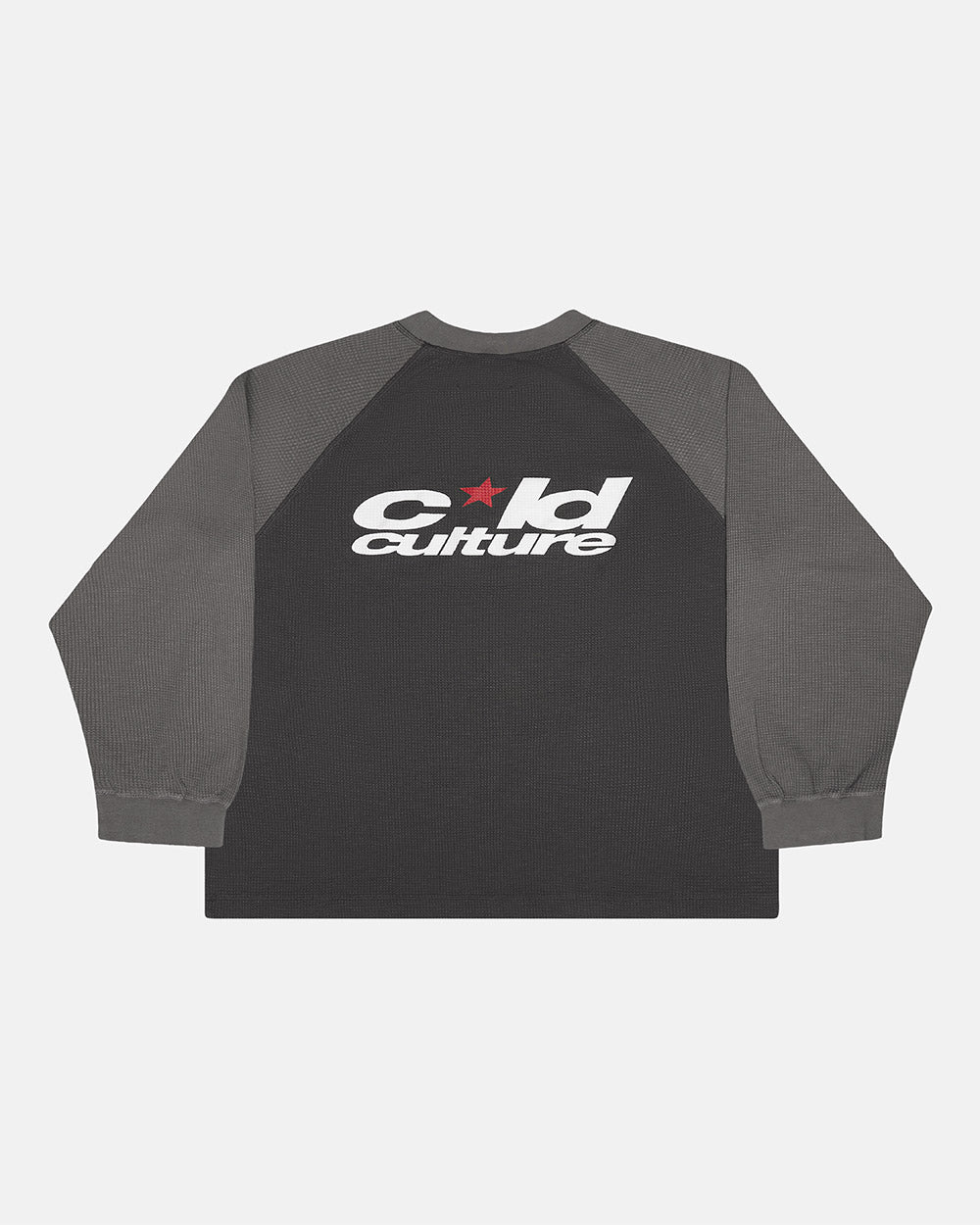 RANGLAN BICOLOR THERMAL LANGARM-SHIRT SCHWARZ