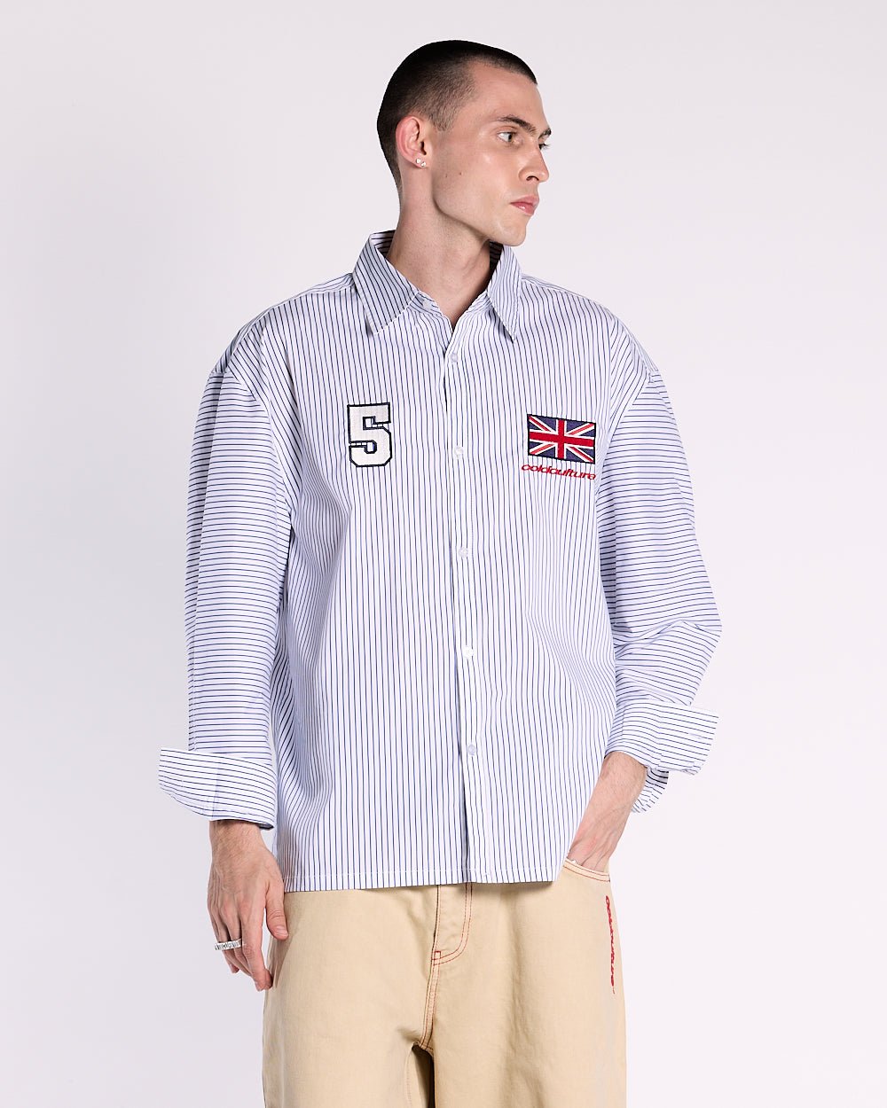 BRIGHTON SHIRT NAVY UND WEIß