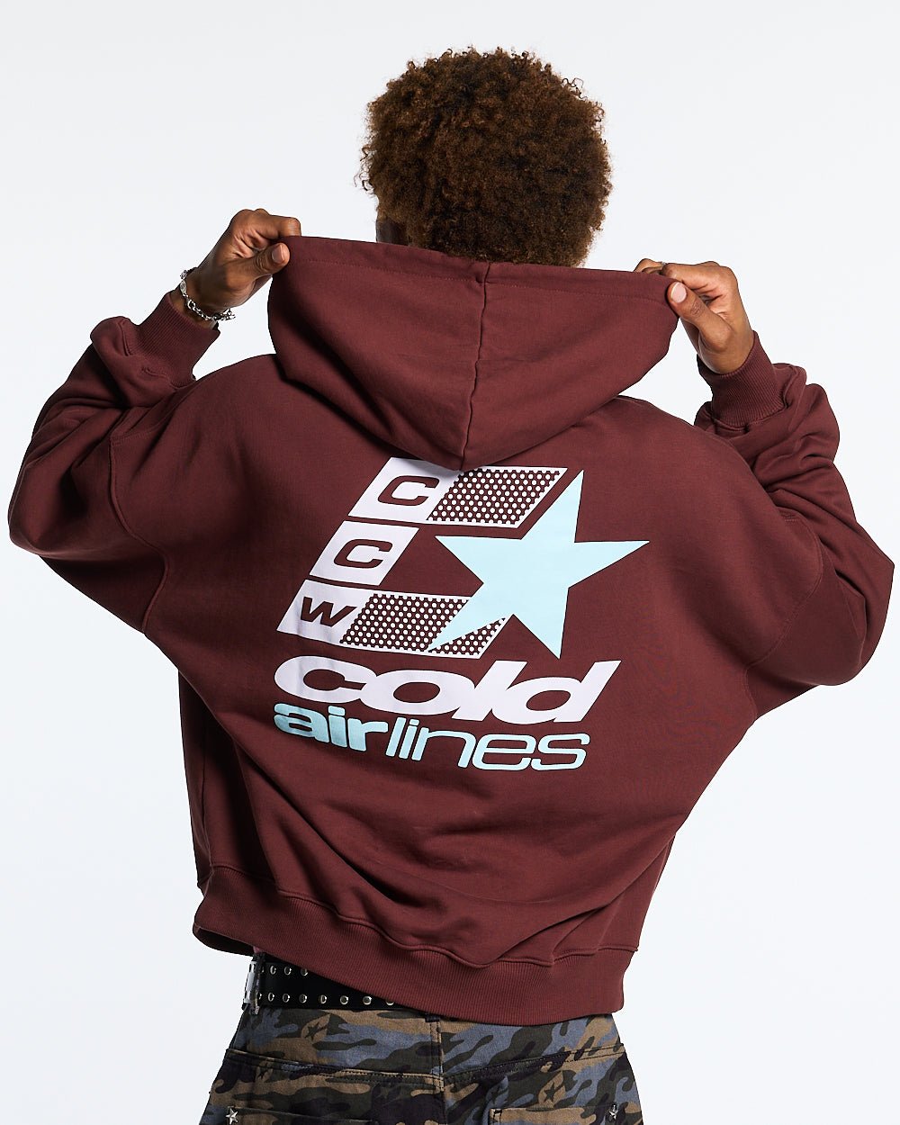 AIRLINES HOODIE BITTER SCHOKOLADE