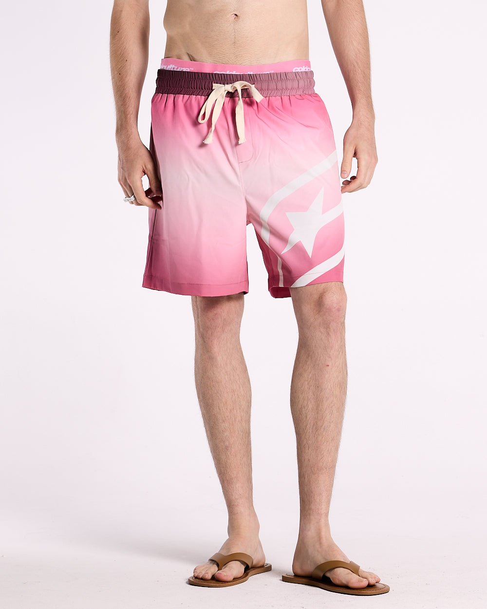 DOPPELTAUIGE BADESHORTS GRADUIERTE PINK