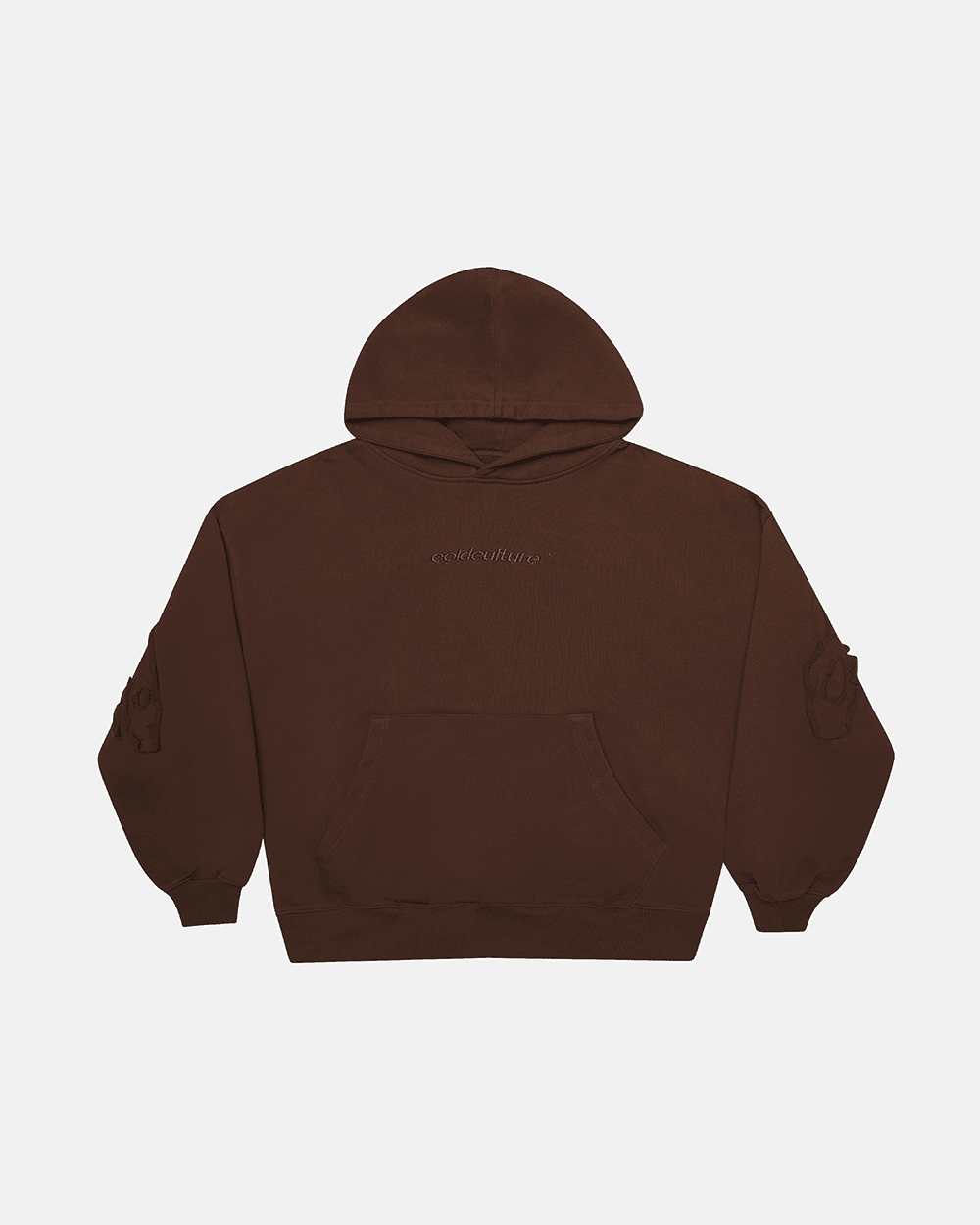 DISTRESS GEBRÄCHTIGTER HOODIE BROWN
