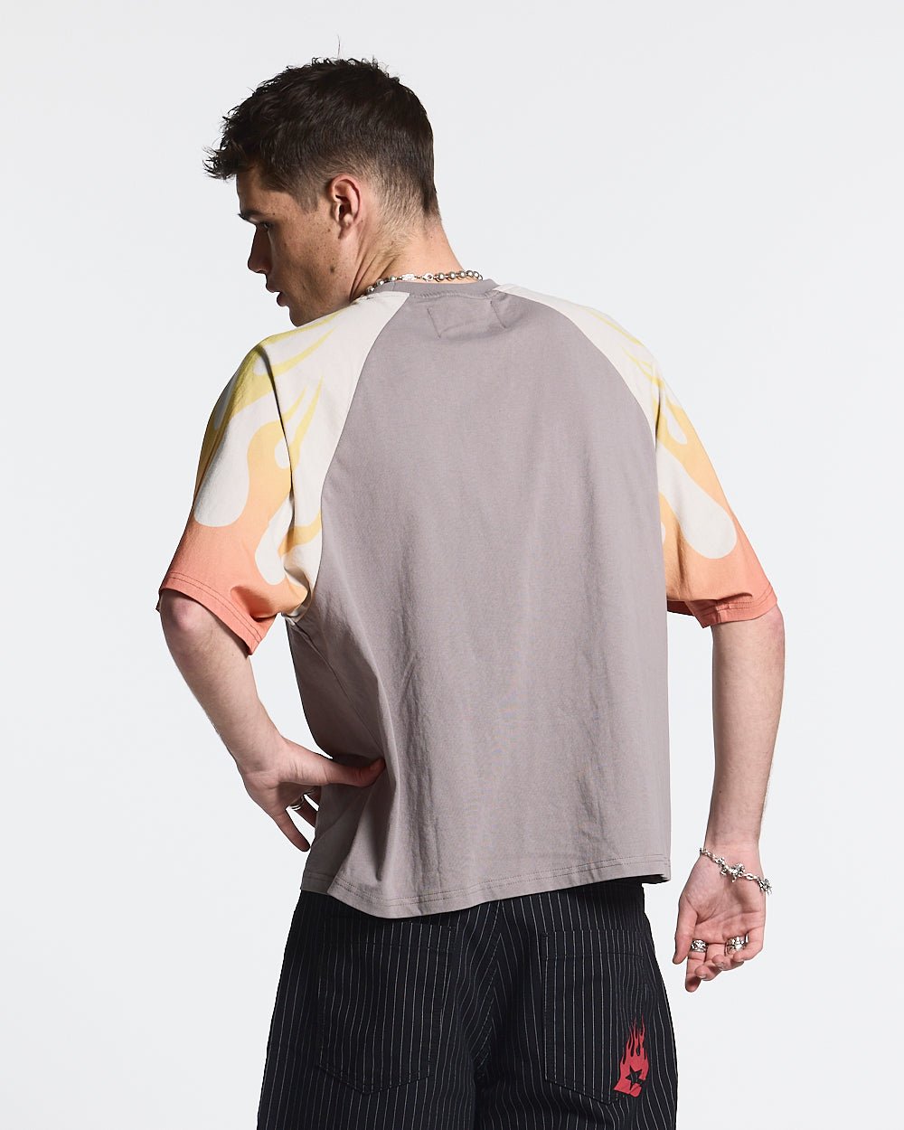 COLD FLAMES TEE ORANGE