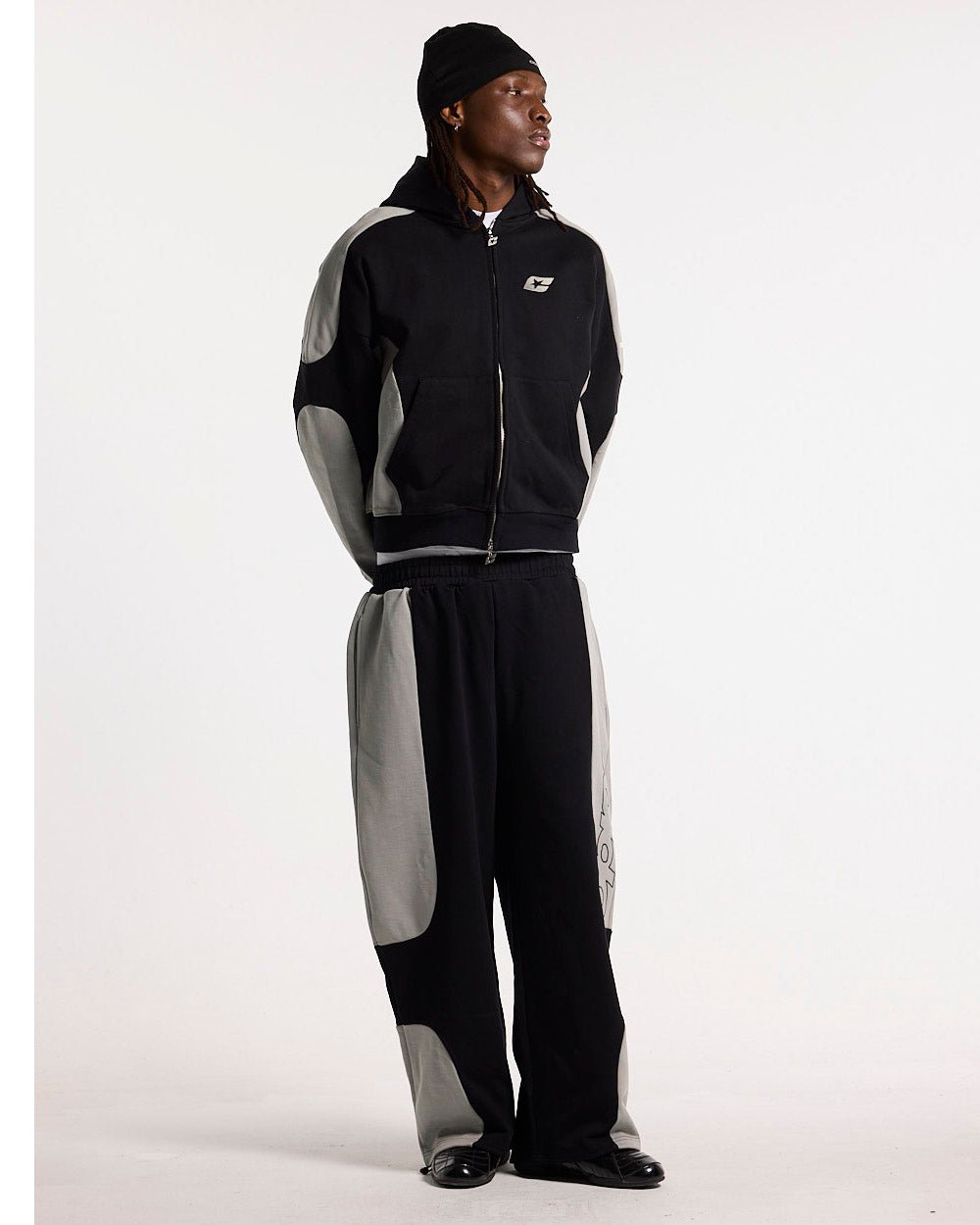 RIDER SWEATPANTS SCHWARZ & GRAU