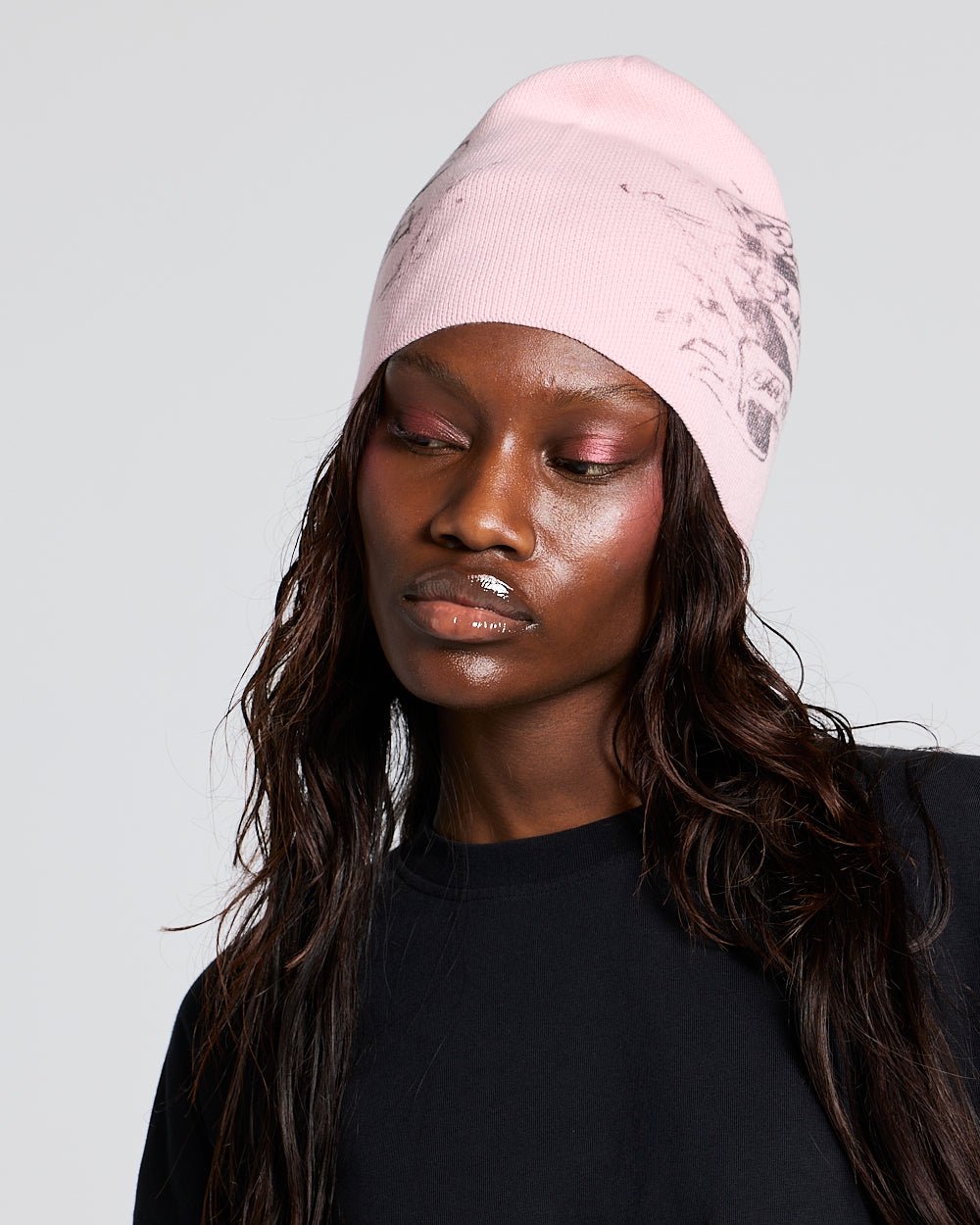 BURN ICONS BEANIE PINK
