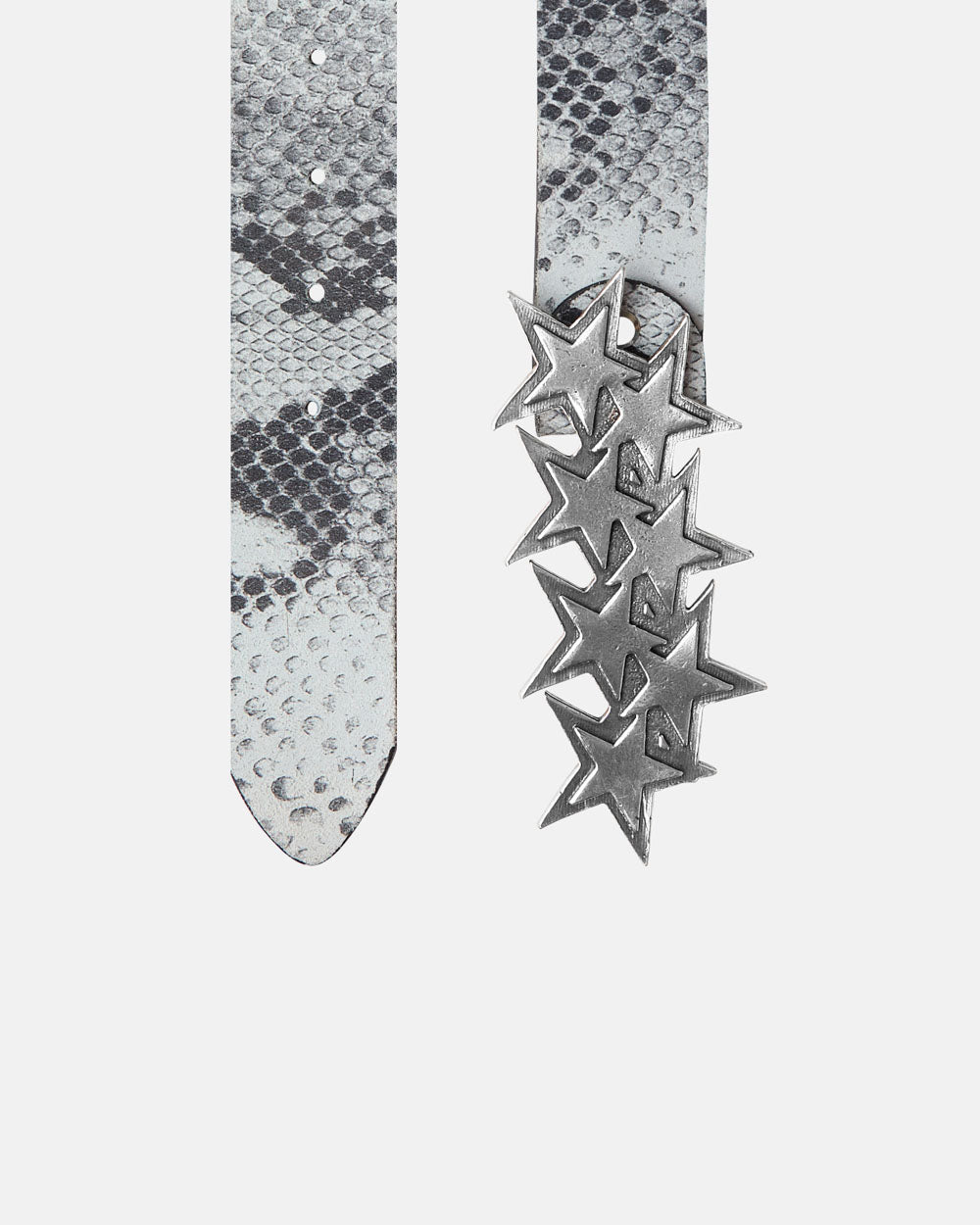 STARS LEDERGÜRTEL SCHWARZ SCHLANGE