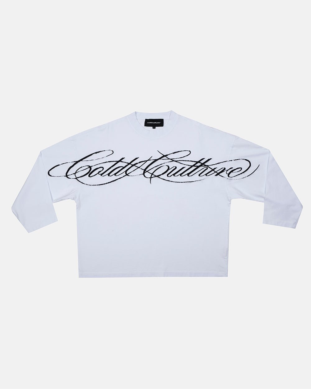 CROSSED SCRIPT LONGSLEEVE 2.0 WEISS