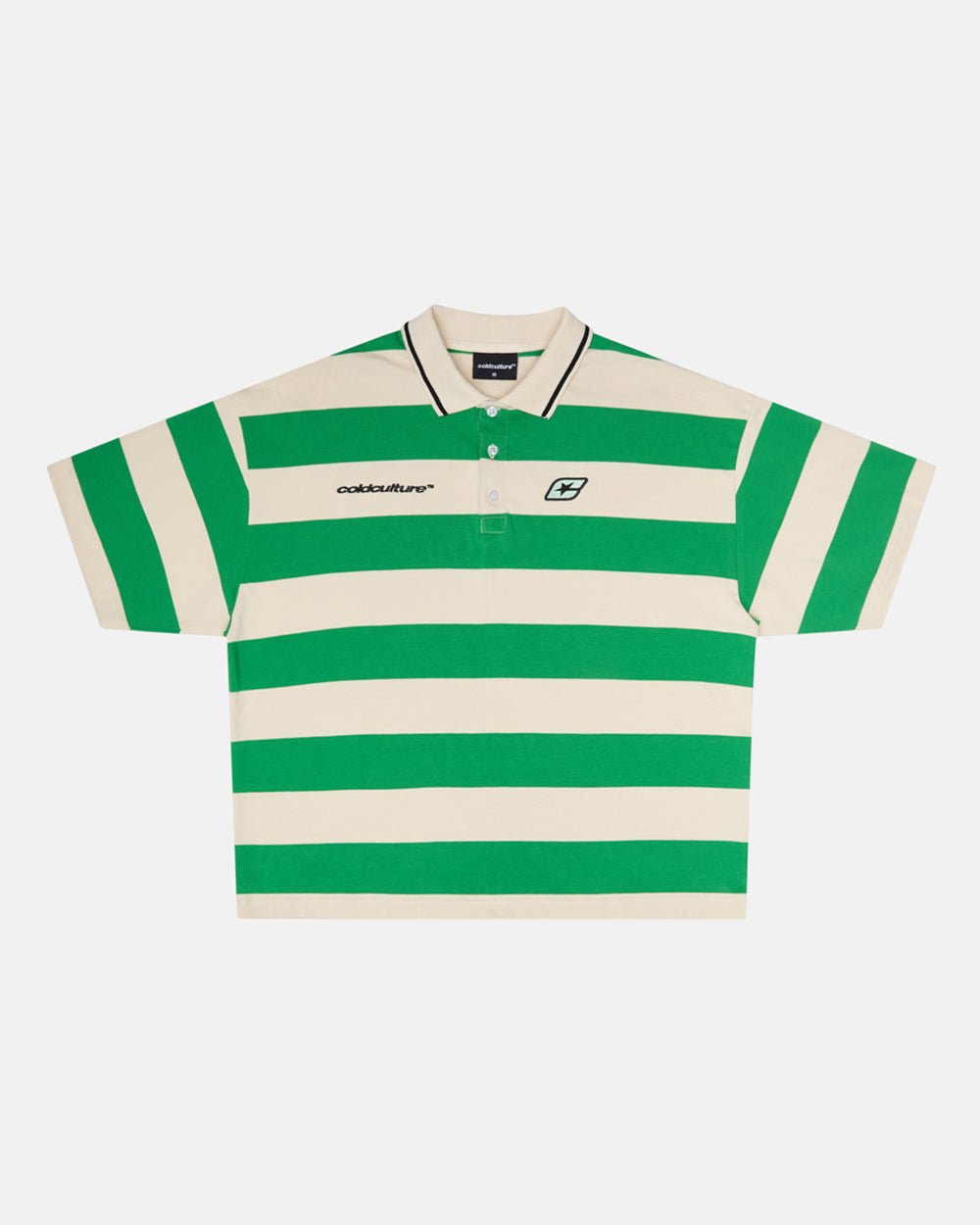 BIG STRIPES POLO-T-SHIRT ARCADIAN GREEN