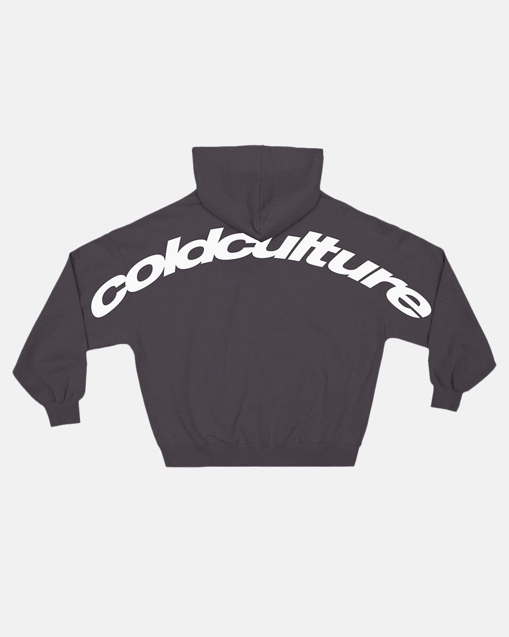 CURVED HOODIE HEAVY GREY