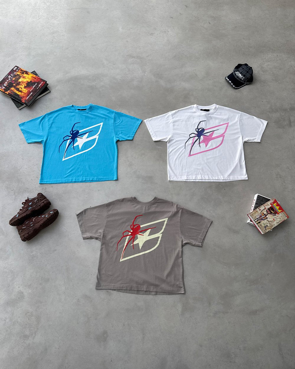 SPIDER TEE WEISS