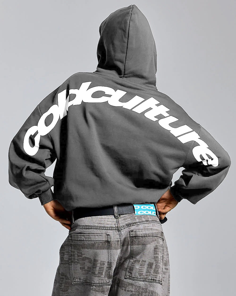 GEBOGENER ZIP-HOODIE INDIA TINT