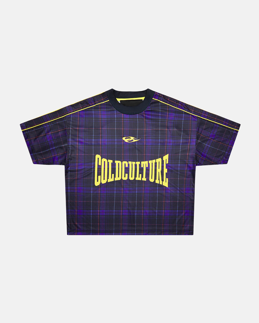HIGHLANDS PLAID TEE DUNKELBLAU