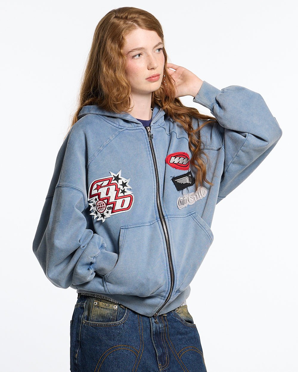 WALKER ZIP HOODIE GEBRÜHT INDIGO