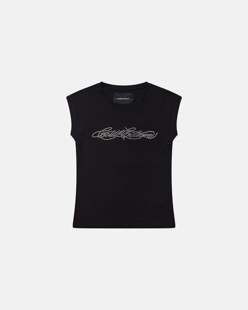 BLING BABY TEE SCHWARZ