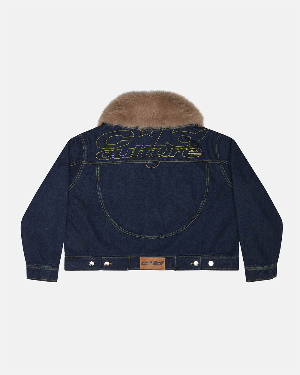 WEICHES FUR- DENIM-JACKET ROH DENIM