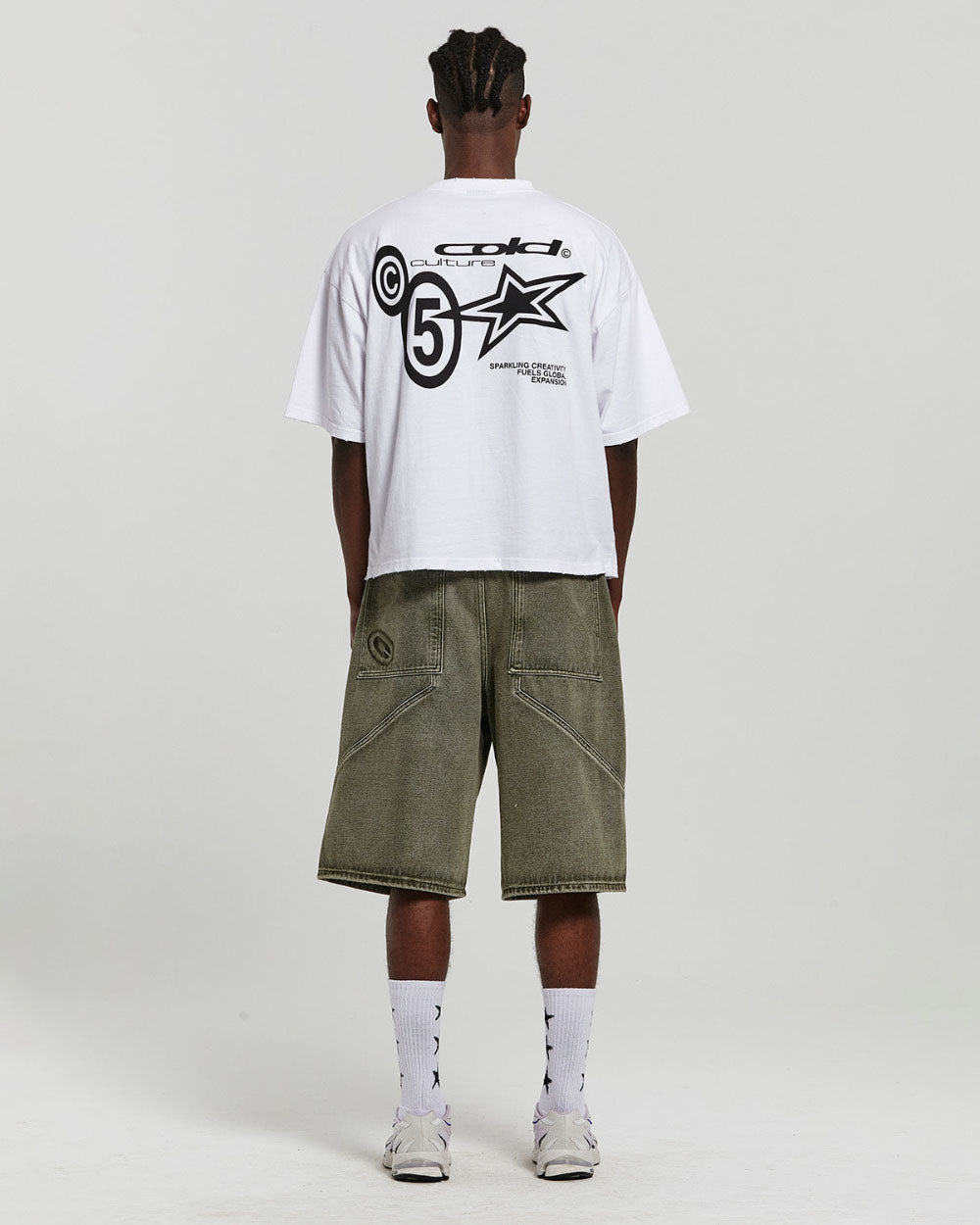 ASSEMBLY V2 SHORTS ACID GREEN DENIM