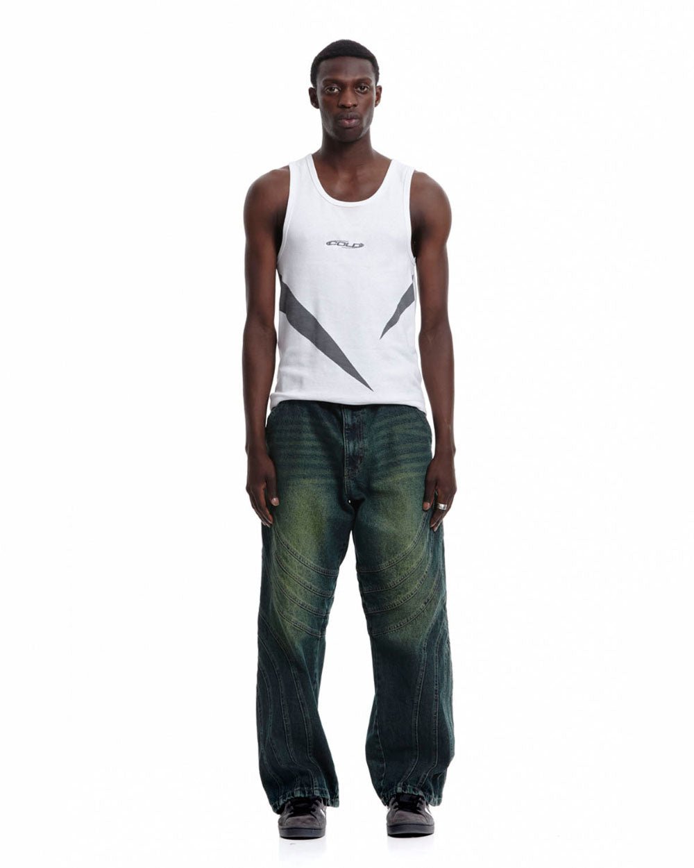 V1 MAZE HOSI GRÜNEN DENIM
