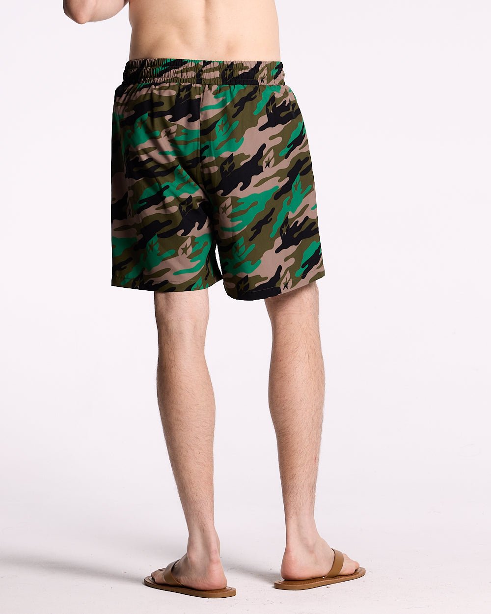 GRÜNER CAMO-SWIMSHORT