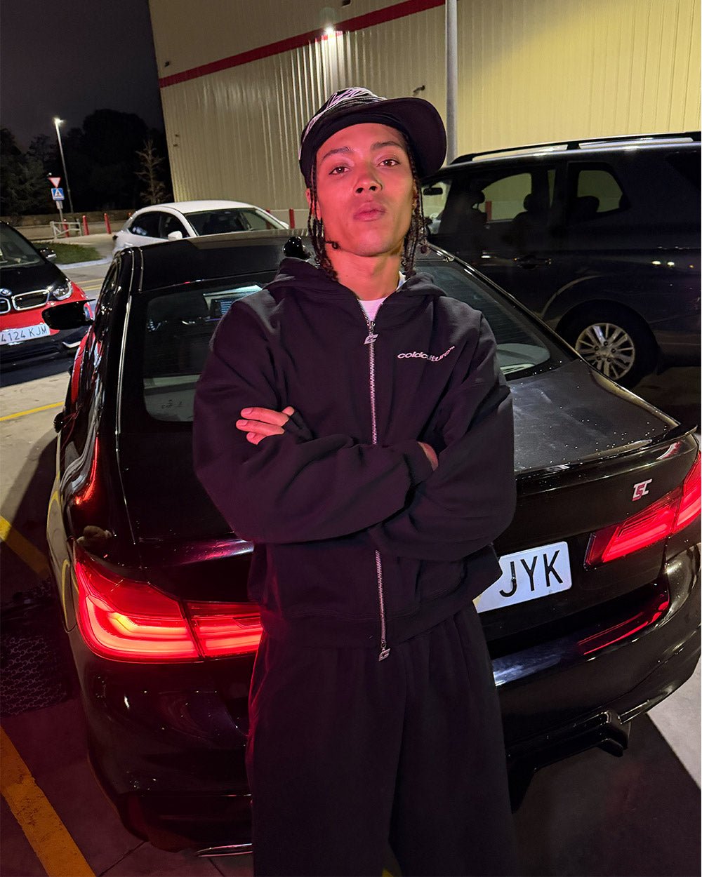 MIDNIGHT SET ZIP UP SCHWARZ