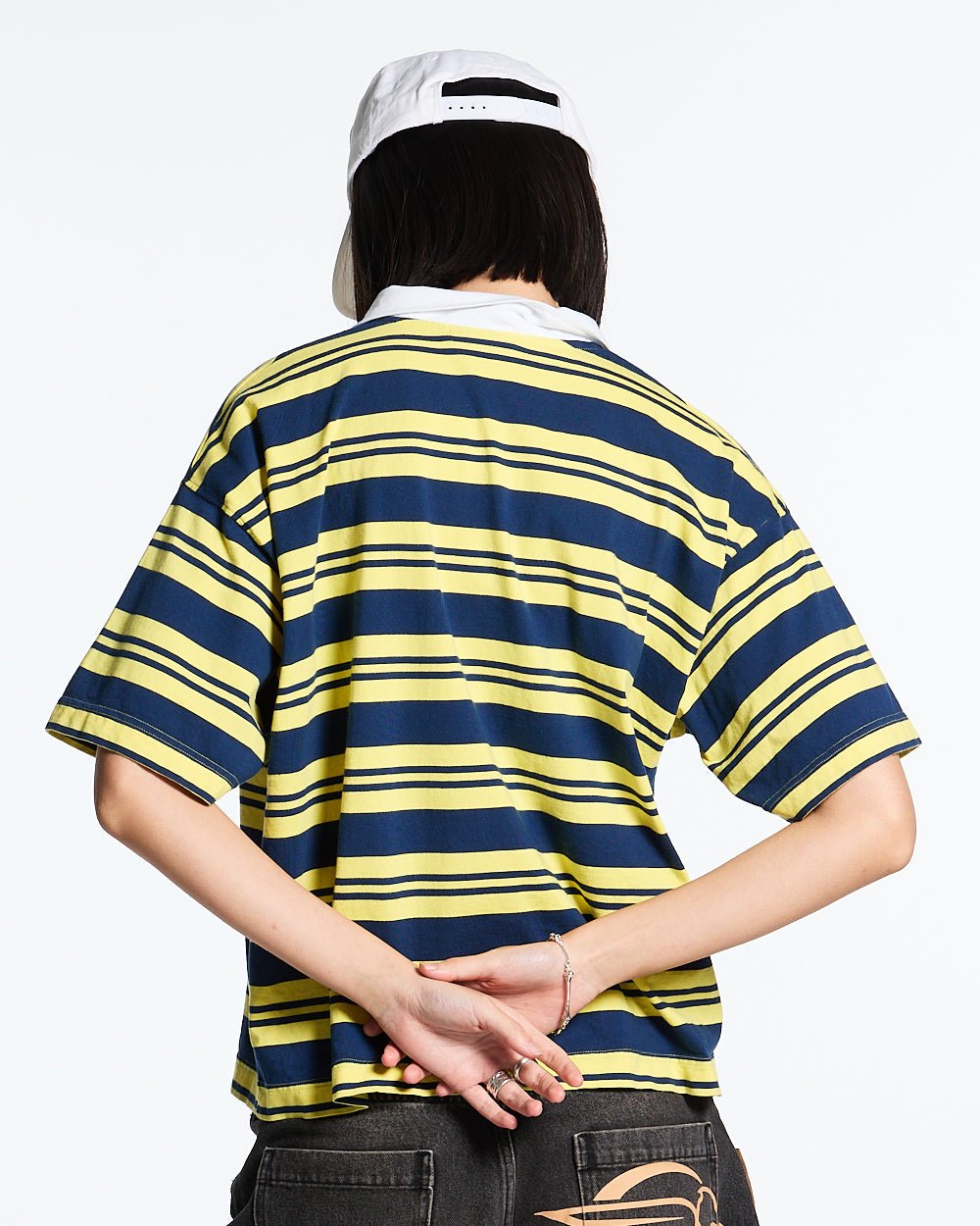 AEROSTRIPES POLO GELB/BLAU
