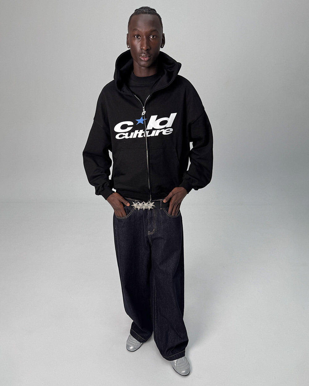 HARPER ZIP HOODIE SCHWARZ