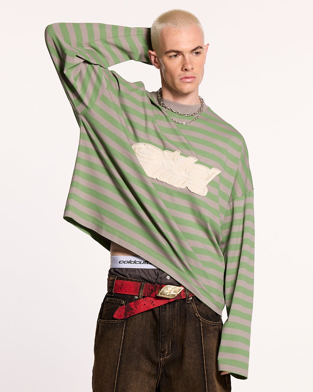 PARDON ME LONGSLEEVE GRÜN & GRAU