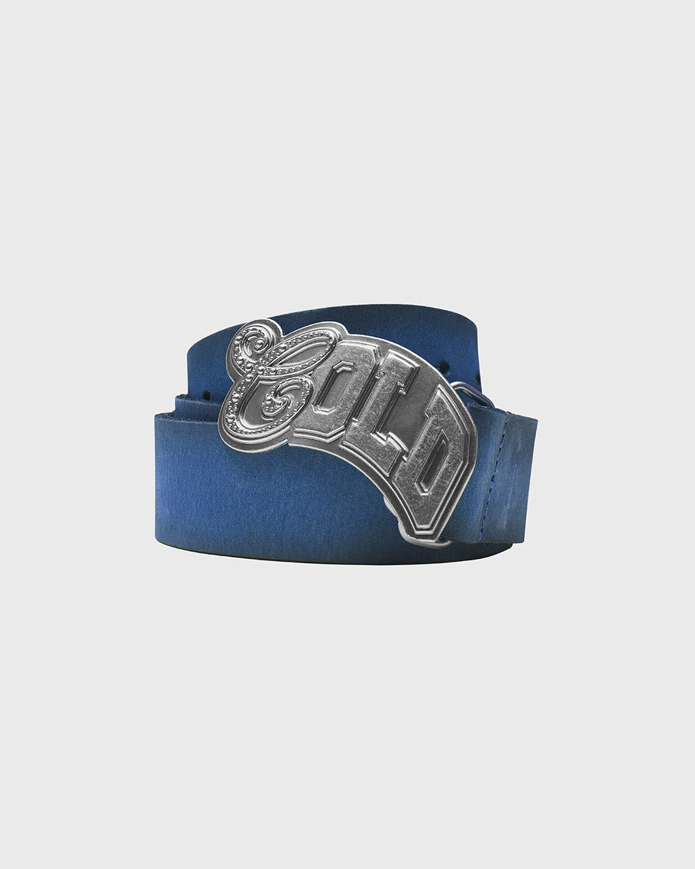 VARSITY LEDER GÜRTEL BLAU MIX