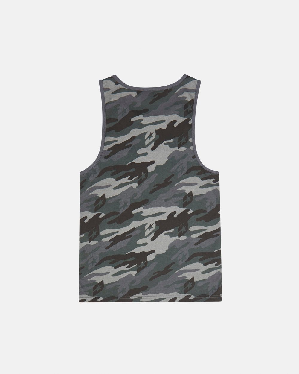 ESSENTIAL TANK TOP CAMO GRAU