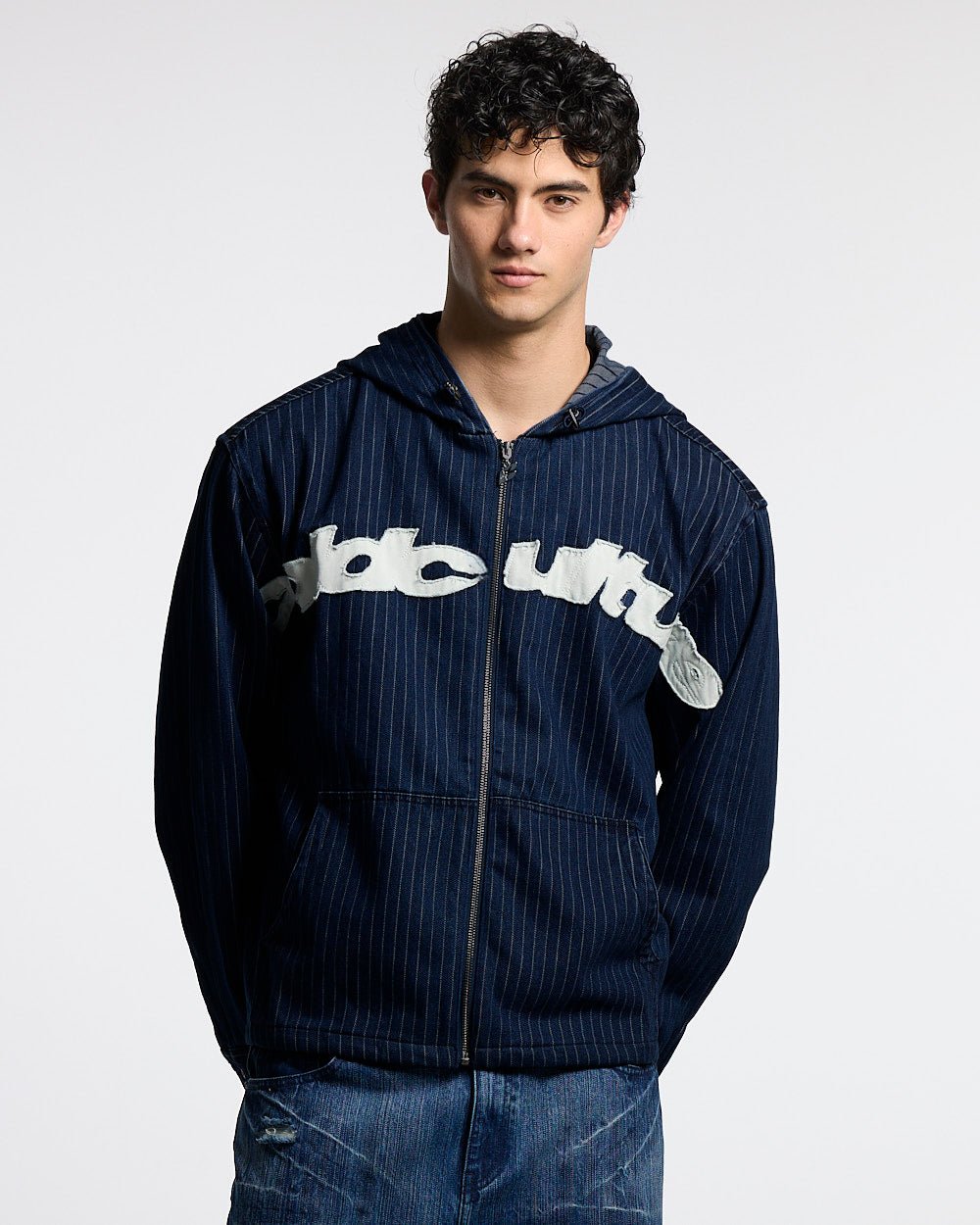 MEMPHIS HOODED SHIRT BLAUER DENIM