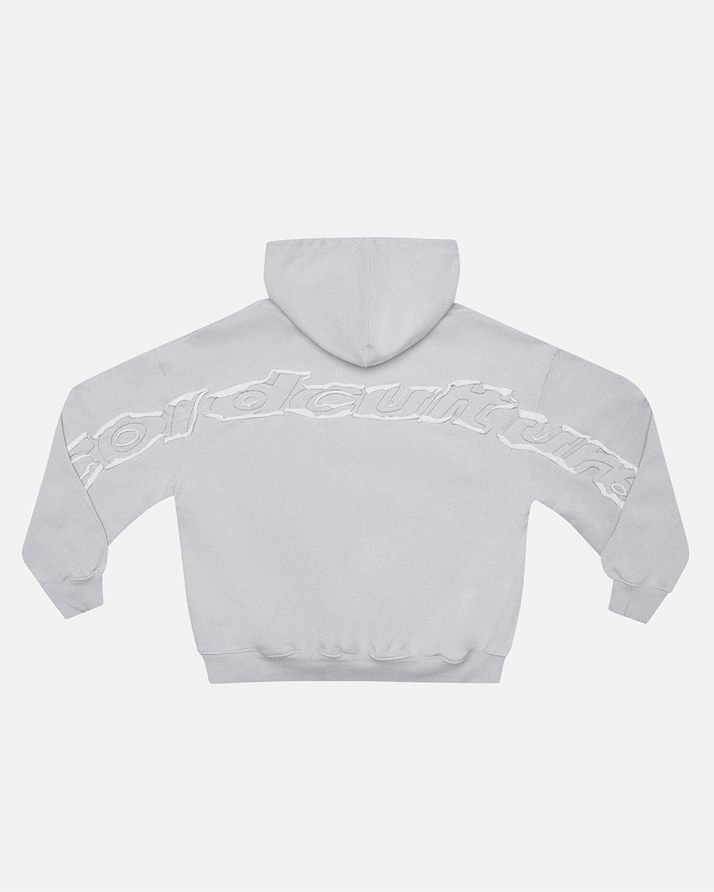 DISTRESS GERICHTETER HOODIE LEICHT GRAY