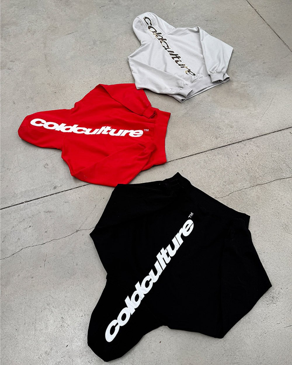 VERTIKALER HOODIE SCHWARZ