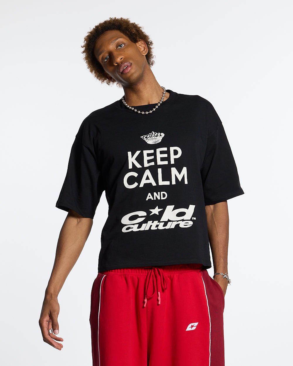 KEEP CALM TEE SCHWARZ