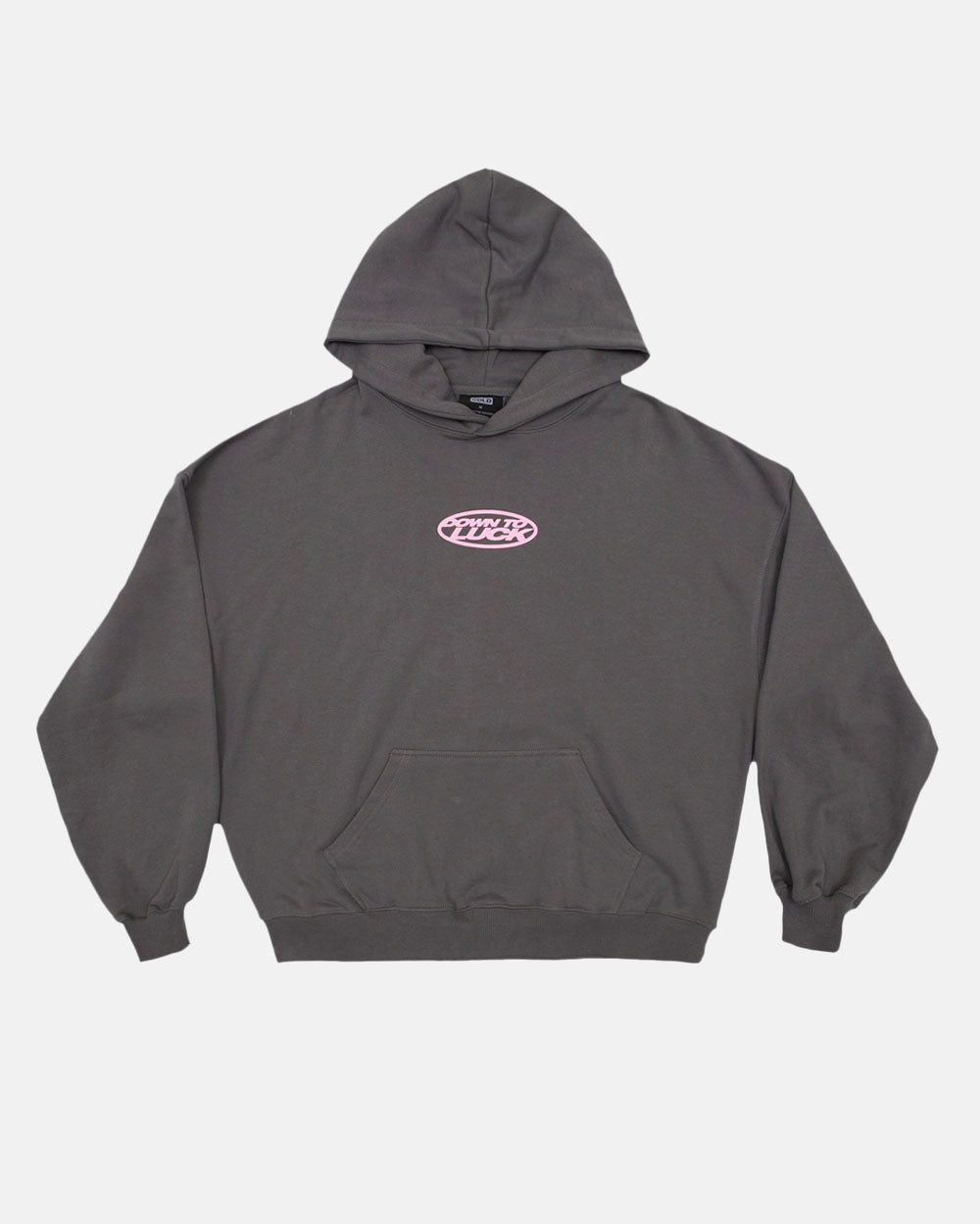 DOWN TO LUCK HOODIE SMOKY GREY