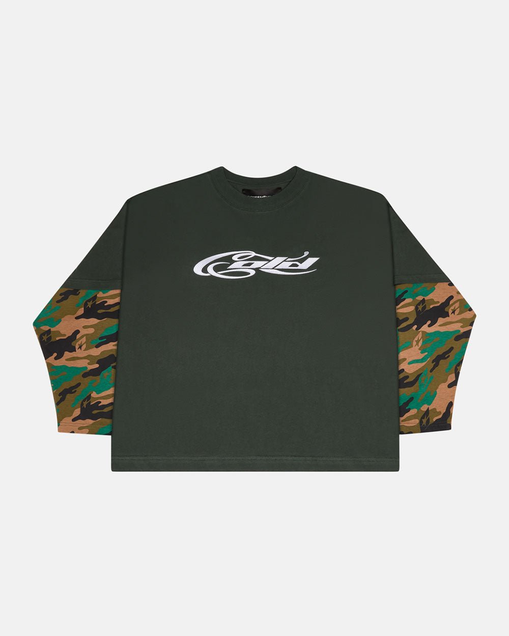 CAMO DOPPELÄRMIGES T-SHIRT TIEFES WALD