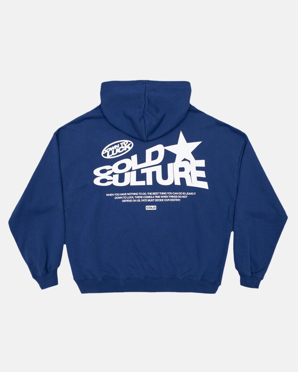 DOWN TO LUCK HOODIE LEUCHTEND BLAU