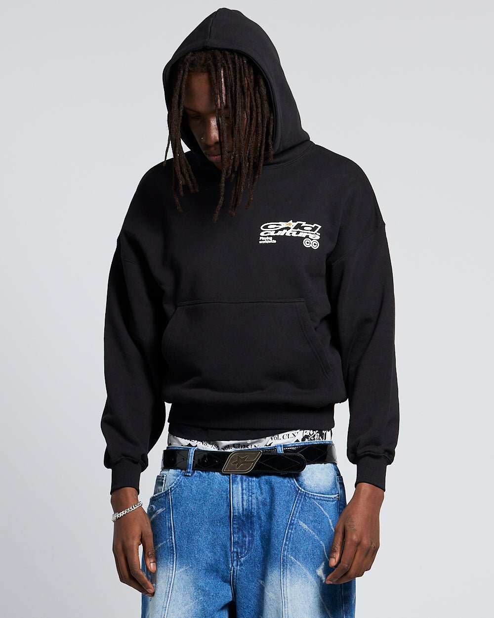 PLAYING WORLDWIDE HOODIE SCHWARZ