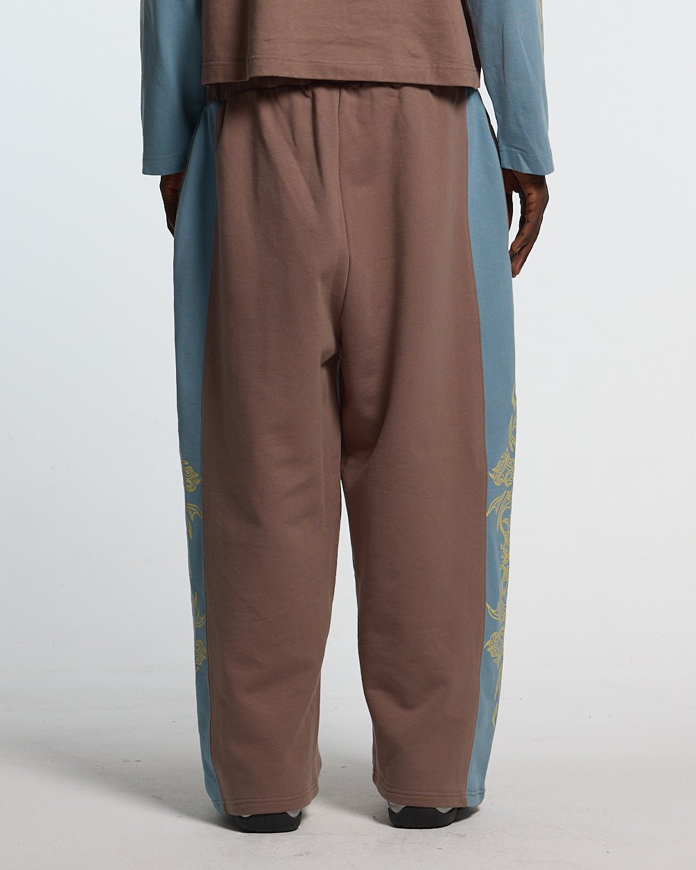 TRIBAL-SWEATPANTS BROWN & BLUE