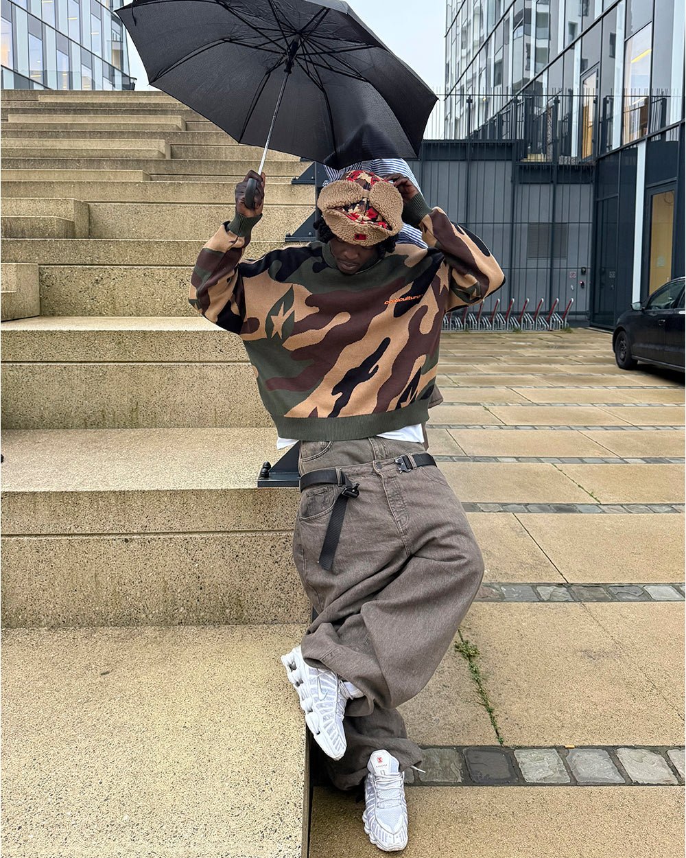 MILITÄR GESTREIFT GRÜN CAMO