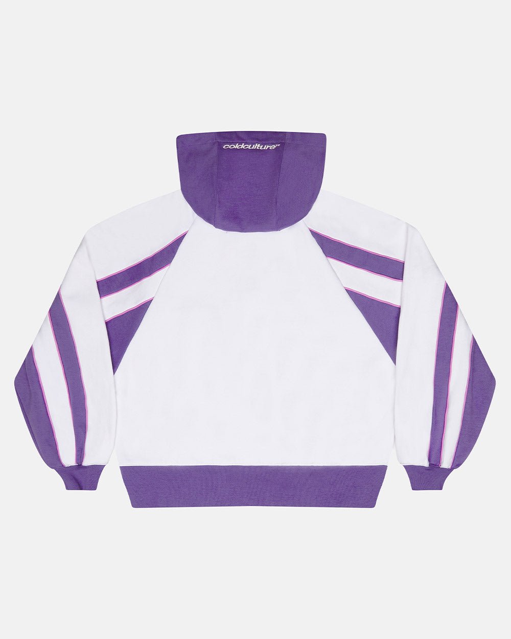 TEASE ME ZIP HOODIE WEISS UND LILA