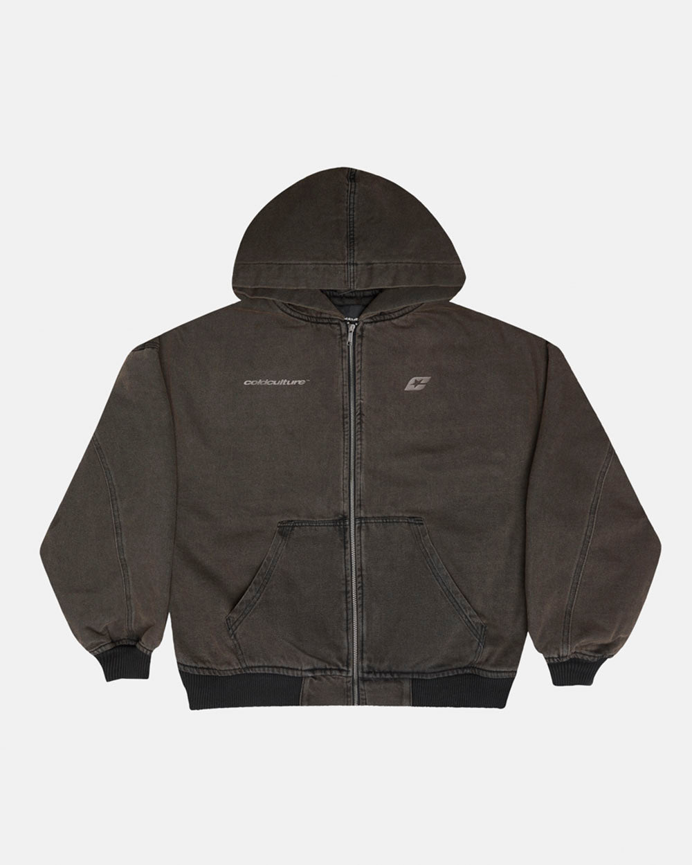 HARPER JACKE VERBLAUTER DUNKELBRAUNER DENIM