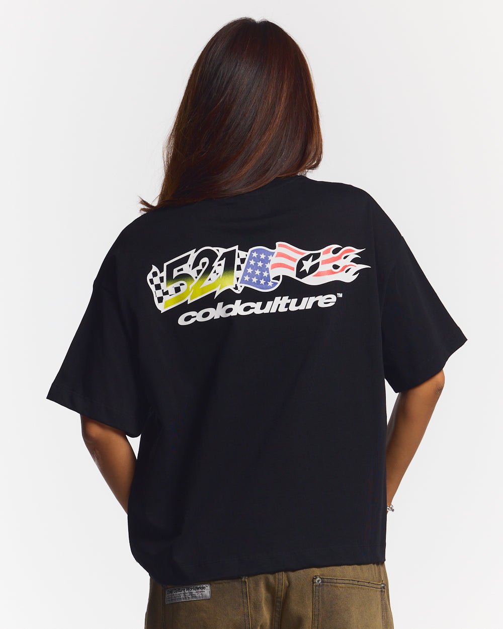 FLAG TEE SCHWARZ