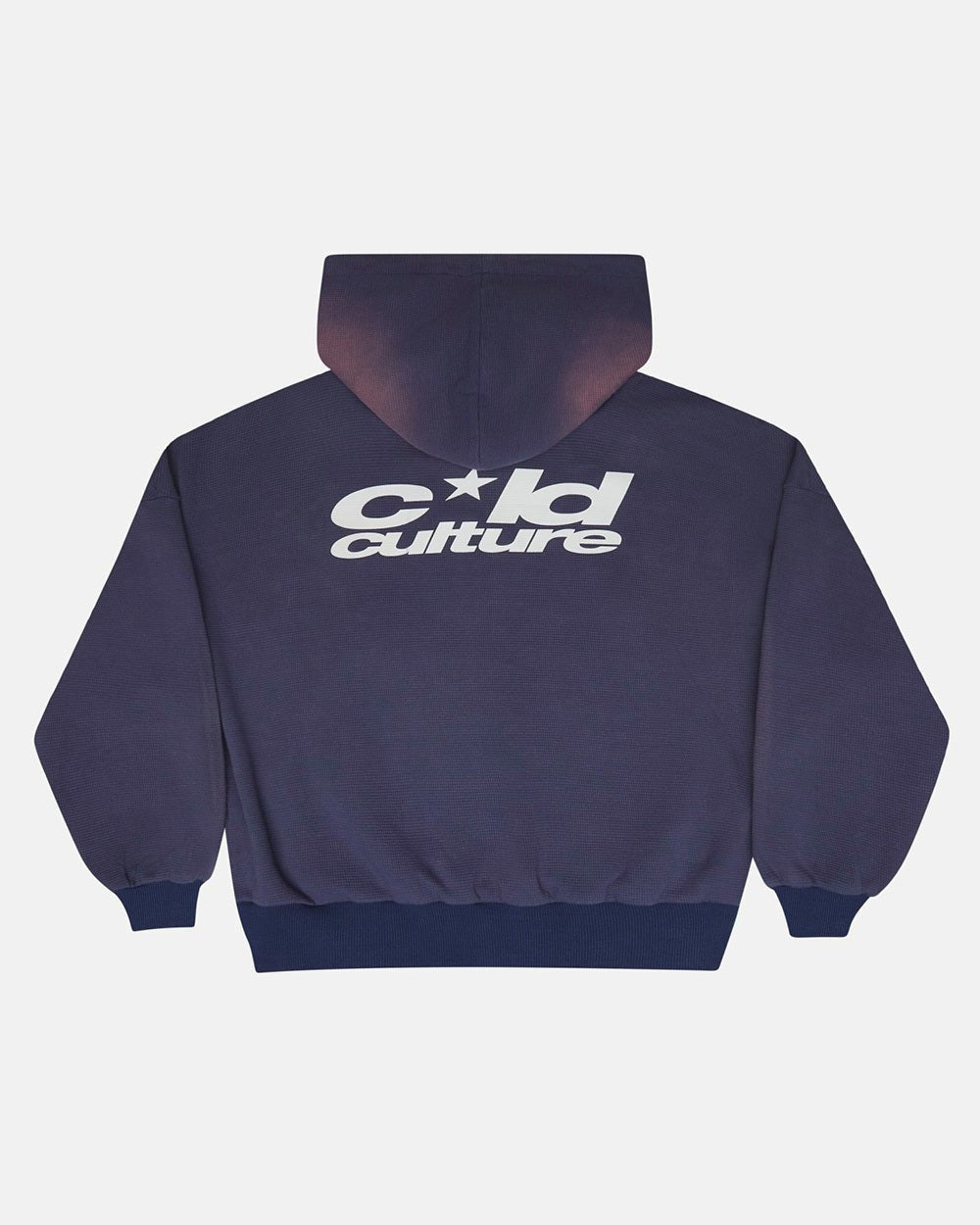 THERMAL ZIP HOODIE BLAU