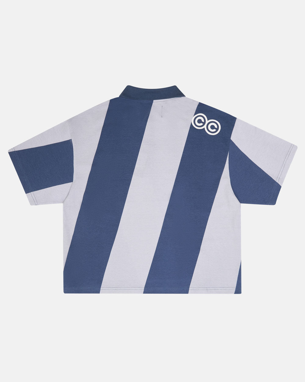 ASLANT STRIPES POLO TEE BLAU