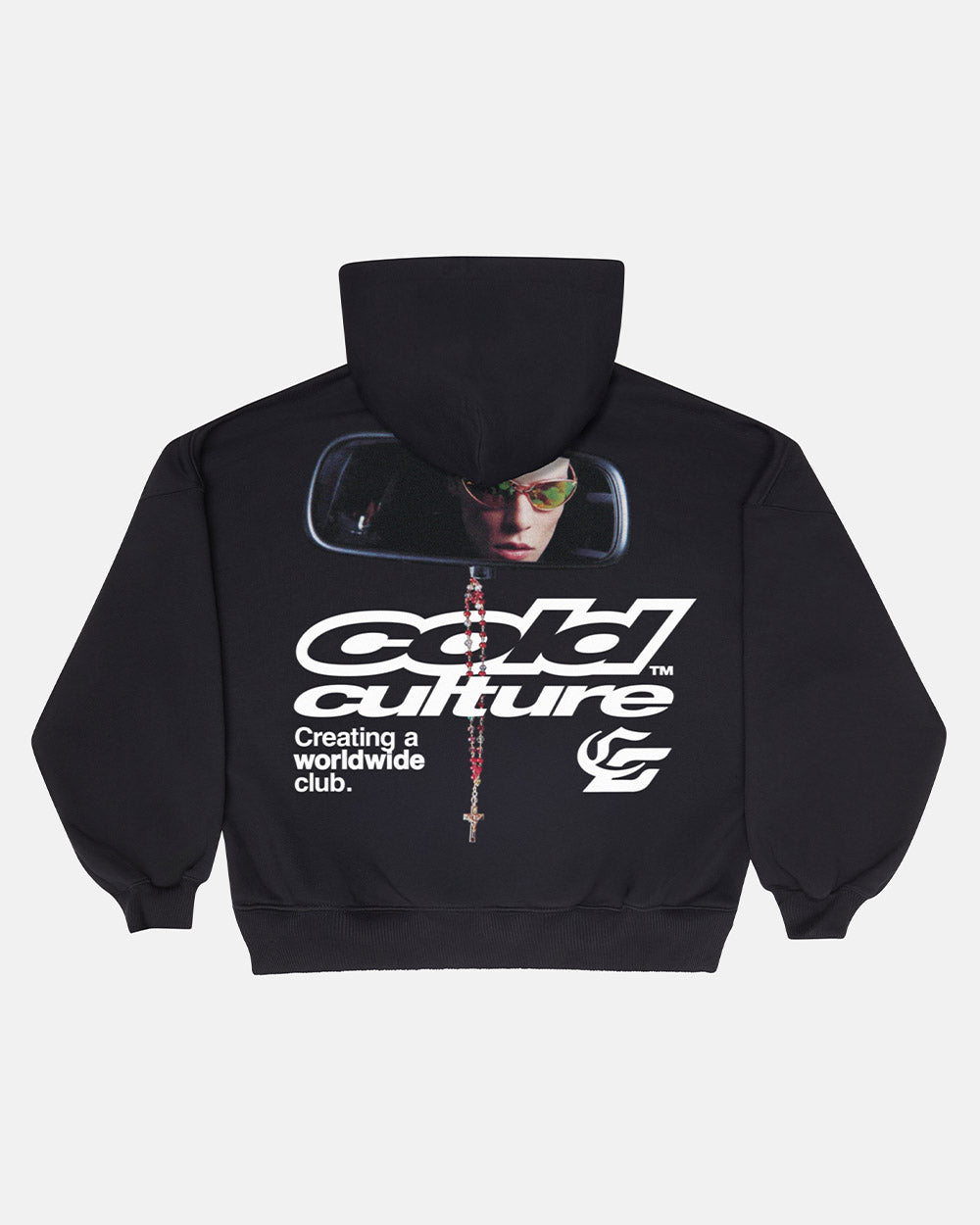 DRIVING MIRROR HOODIE SCHWARZ
