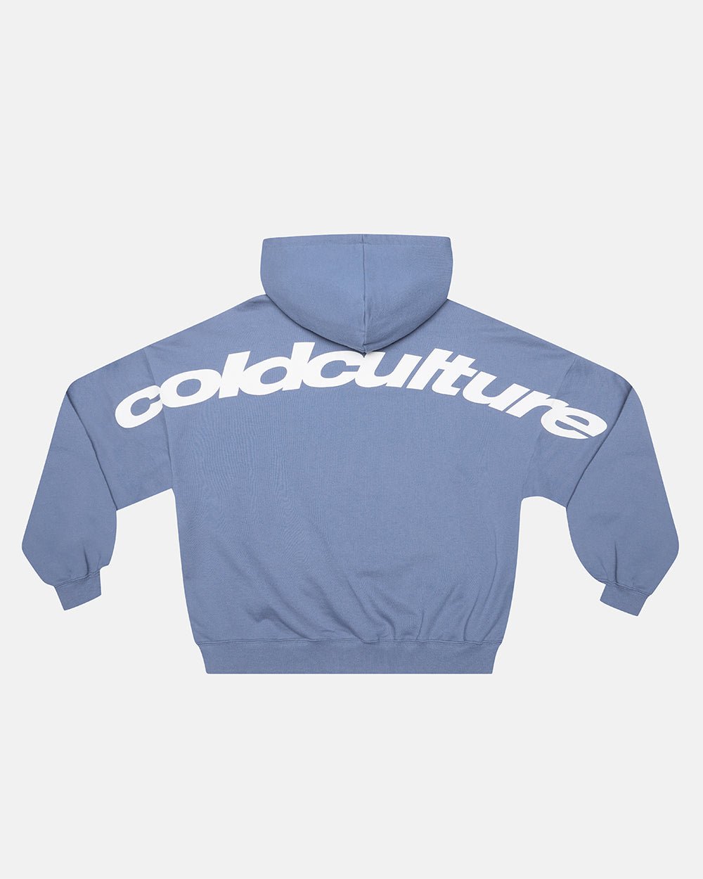 GEBOGENER HOODIE LEICHTBLAU