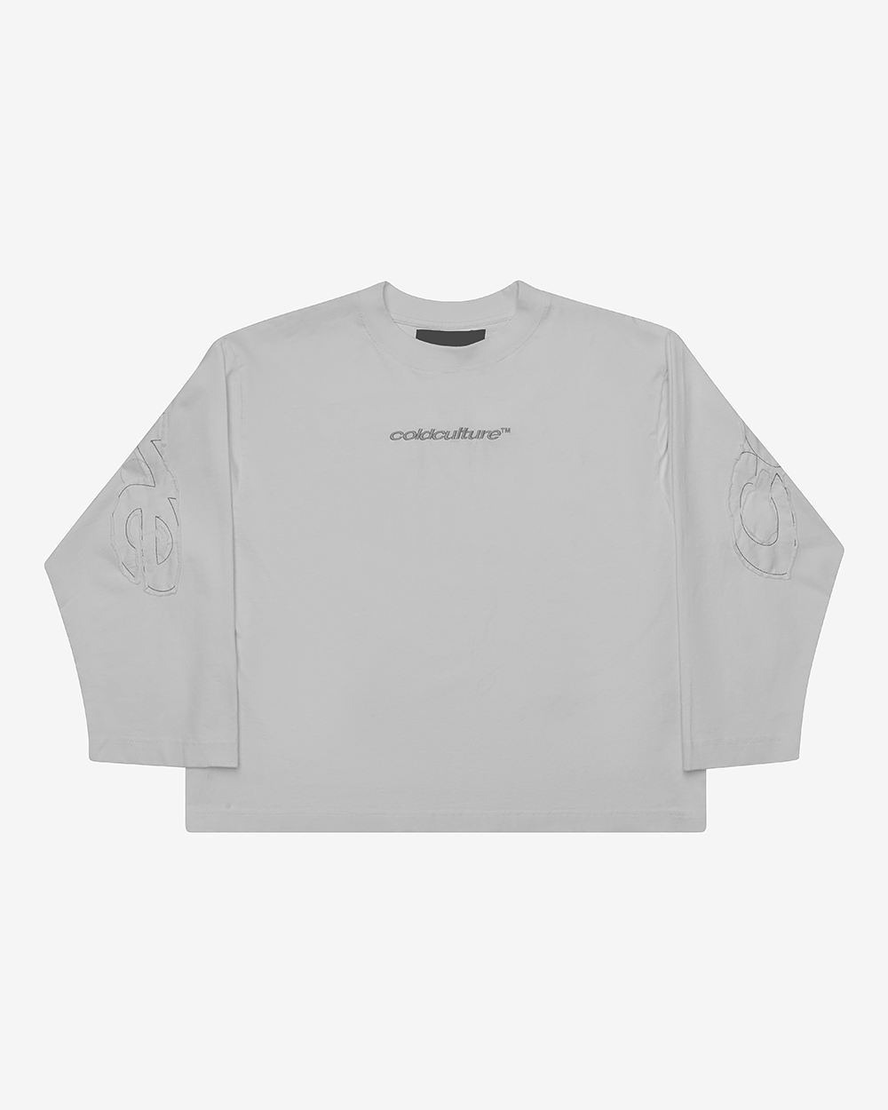 DISTRESS GEBOGENER LANGARM GREY