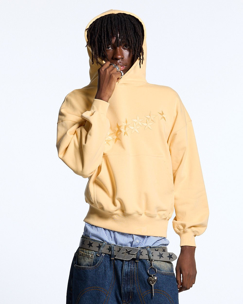 STARS HOODIE GELB