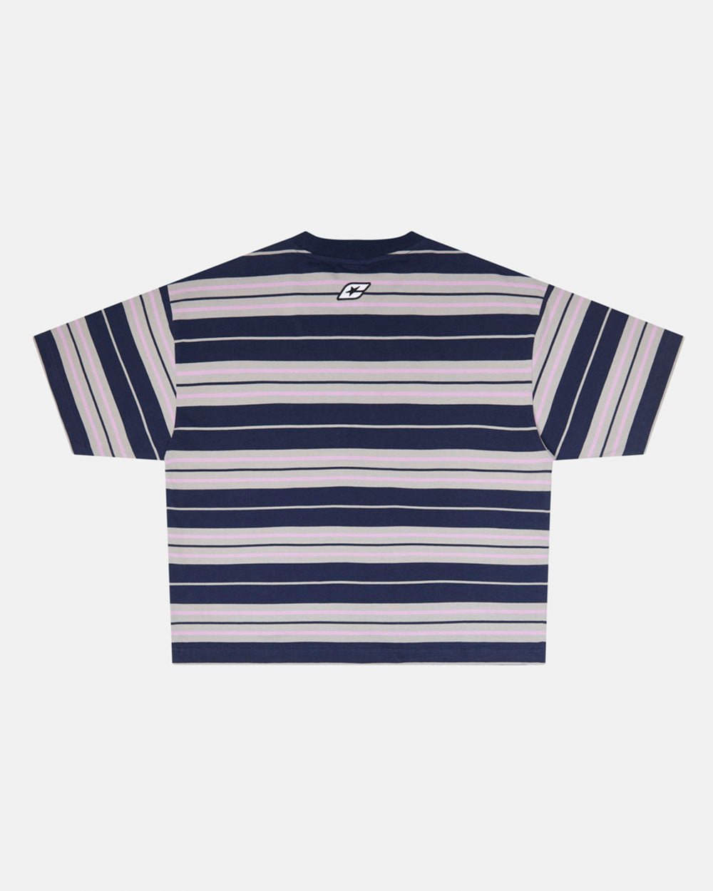 GEFLECKTES T-SHIRT VIOLETT-DUNKELBLAU