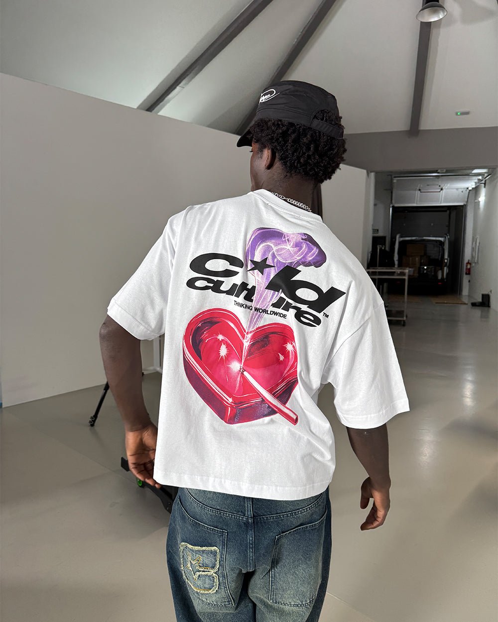 HERZ ASHTRAY TEE WEISS