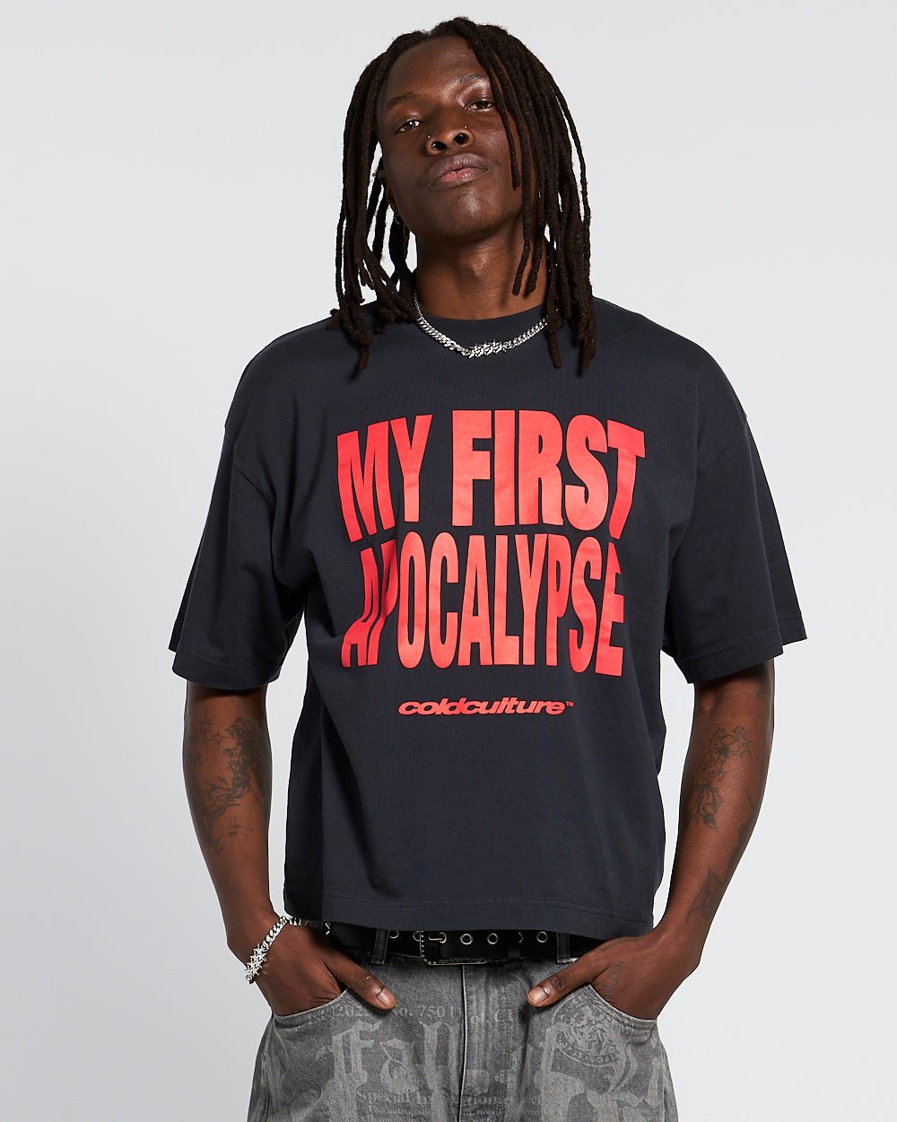 APOCALYPSE TEAM TEE GRAU & ROT