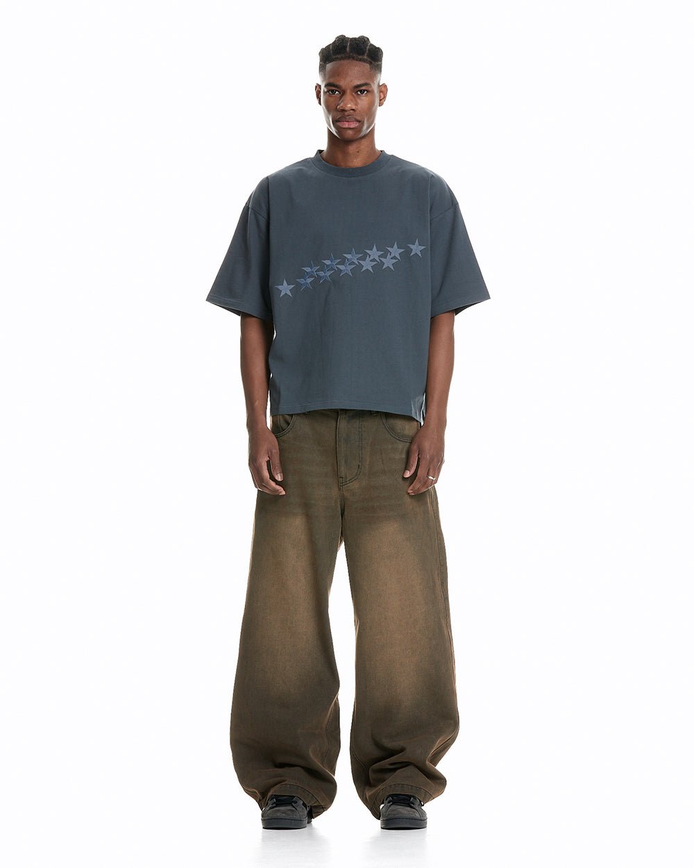 STARS TEE SCHIEFER BLAU
